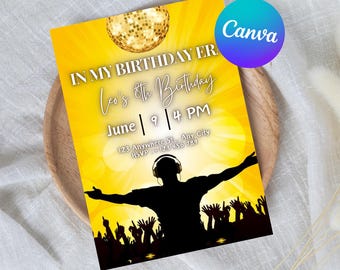In My Birthday Era Friendship Bracelet Invitation, Girl Birthday Invitation, Birthday Era Digital Download, Printable Editable Template