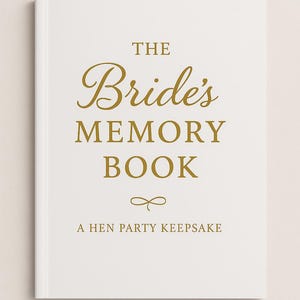 Hen Do Memory Book | Bride Keepsake | Hen Party Guest Book | Bridal Shower Gift | 8x10 Inches | Bridesmaid Gift Idea