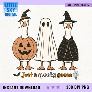 Spooky Goose Halloween PNG: Costume Clipart (Digital Download)