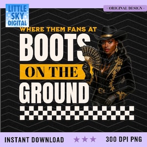 Black & Gold Western Boots PNG: Cowgirl Rodeo Clipart (Digital Download)