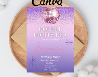 In My Birthday Era Friendship Bracelet Invitation, Girl Birthday Invitation, Birthday Era Digital Download, Printable Editable Template