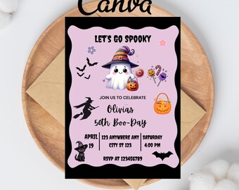 Let's Get Spooky Invitation Halloween Invitation Digital Halloween Invite Spooky Invitation Spooktacular Party Invite Halloween Party Invite