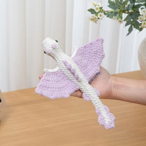 Mini Dragon Crochet Pattern Flying Dragon Amiguruimi Plushie Rainbow Tiny Dragon Low Sew Easy Crochet Gift Stuffed Animal Small Dragon Toy
