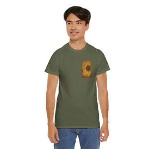 T-shirt unisexe en coton épais avec motif de carte vintage, t-shirt d'aventure, t-shirt de voyage, cadeau pour explorateurs, t-shirt graphique unique