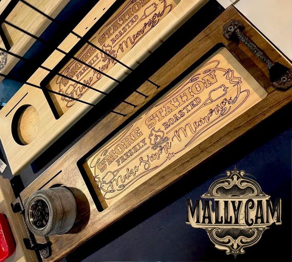 Handmade S'mores Station with Fire Pit, Skewers & Snuffer