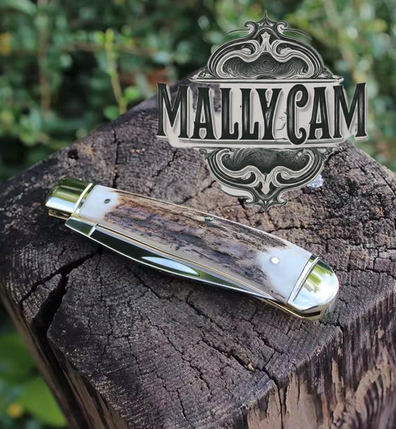 Forged Handmade Jakob’s single blade slip joint with Stag handles