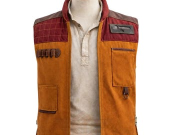 Star Wars Scoundrel Vest – Han Solo Inspired Galactic Smuggler Cosplay Waistcoat, Halloween Costume