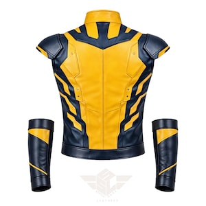 deadpool wolverine
hugh jackman jacket
yellow hero jacket
movie cosplay jacket
superhero cosplay
wolverine jacket
mens leather jacket
comic con outfit
gift for him
cosplay fan gift
xmen cosplay jacket
handmade costume
marvel cosplay