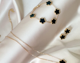 The Fleur Marbre Set | 3-Piece Artistic Jewelry Collection