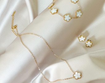 The Fleur Marbre Set | 3-Piece Artistic Jewelry Collection
