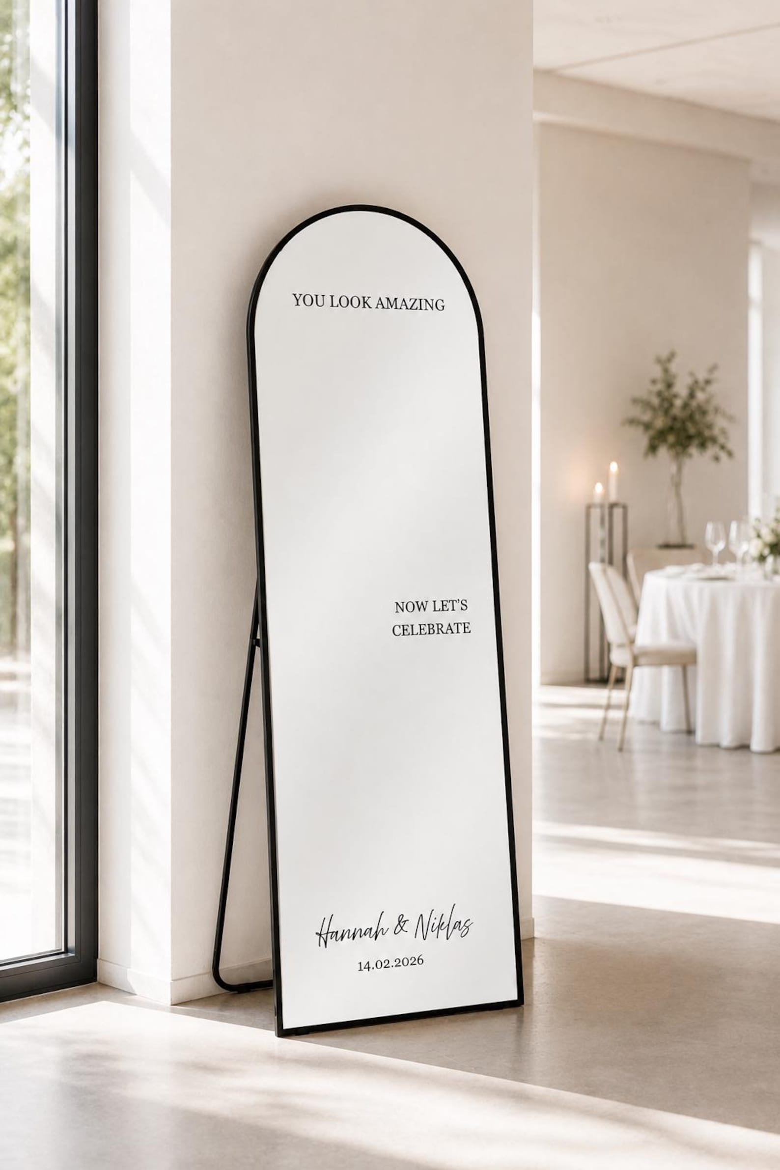 Wedding Welcome Mirror Lettering | Customizable Sticker | Wedding Wedding Welcome Mirror Lettering | Customizable Sticker | Wedding