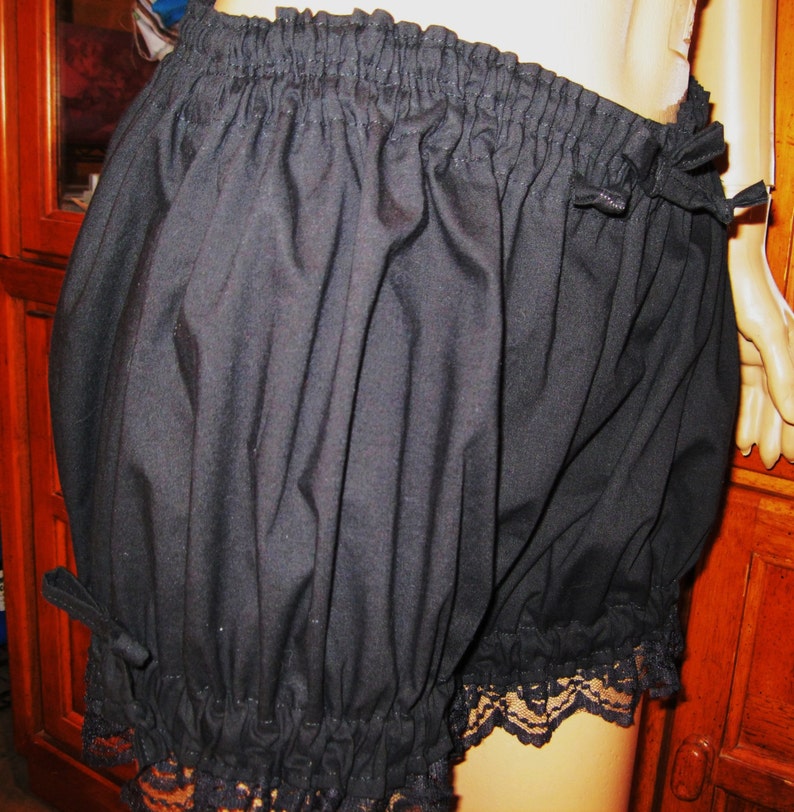 MedLrg Womens Black Bloomers Costumes Adult Bloomers Etsy