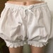 ALL SIZES  Womens White Bloomers, Costume, Pajamas in White bows and White Eyelet 