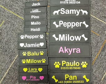 Personalized Dog Harness Name Tags Name Patches ID Tags Pet Harness Labels Stickers