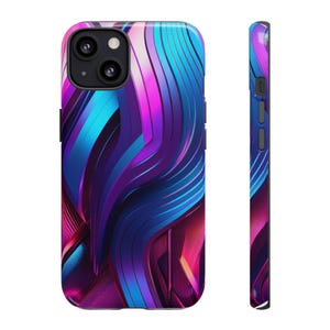 Vibrant Phone Case, Colorful iPhone Cover, Tough Phone Protection, Trendy Smartphone Accessories, Gift for Tech Lovers