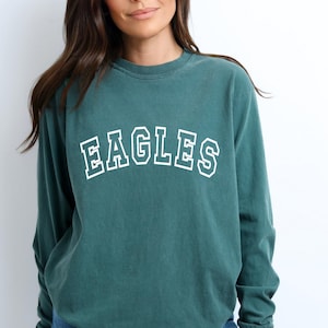 Comfort Colors®  Eagles t-shirt, Eagles shirt - Evergreen - casual vintage style tee, Eagles tops and tees, unisex - Mens and Womens T-Shirt
