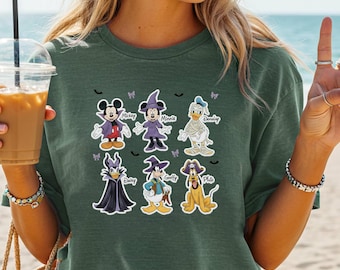 Disney Vintage Mickey Mouse and Friends Shirt, Comfort Colors® Retro Mickey and Friends Sketch Shirt, Mickey and Co. Vintage Shirt