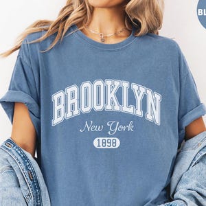 Chemise urbaine unisexe Comfort Colors® NY Idée cadeau fierté de Brooklyn Brooklyn New York vêtements streetwear souvenir Chemise Brooklyn borough