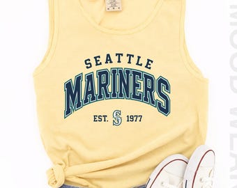 Seattle Baseball Tank Top, Comfort Colors® Seattle Tank Top, Seattle Baseball Fan Tank Top, Seattle Sports Fan Shirt, Baseball Tank Top
