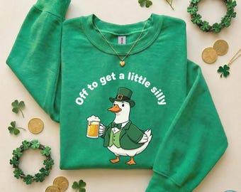 Sudadera con capucha de ganso del Día de San Patricio, sudadera con capucha de ganso del Día de San Patricio, divertida camiseta irlandesa del Día de San Patricio