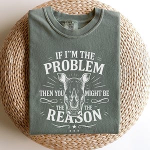 Comfort Colors® If I'm The Problem Then You Might Be The Reason Shirt, Country Music Shirt, Concert Tee Western Shirt, Retro Concert Shirt