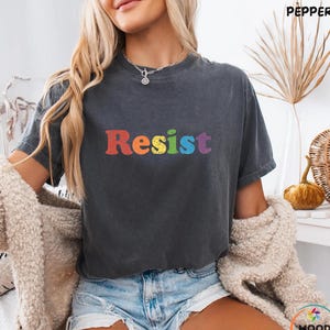 Comfort Colors® Save PBS Resist Shirt, Save Public Broadcasting, Political Protest T Shirt, Hands-Off Tee, Retro Public  Tee