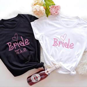 Bride shirt, Bride Squad T-shirts, Team Bride Shirts, Hen Party T-shirts, Bachelorette Party T-shirts, Bridal Party T-shirts, Bride Squad