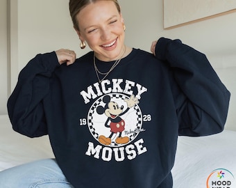 Retro Mickey Mouse Shirt, Disney Mickey Minnie Mouse Classic Pose Couple Shirt, Disney Couple Matching Shirt, Disneyland Tee