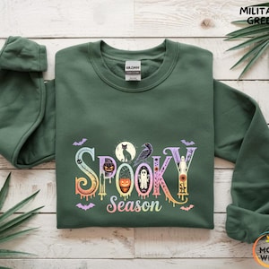 Halloween Ghost Sweatshirt, Cute Ghost Hoodie, Women Halloween Shirt, Cute Fall Shirt Spooky Season Shirt, Gift For Halloween, Halloween Tee