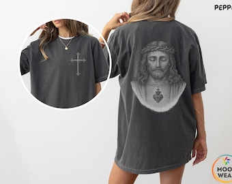 Comfort Colors® Jesus Shirt Christian Streetwear Religious Gift for Him or Her Faith Apparel Unisex Tee Jesus Christ Church Wear Shirt