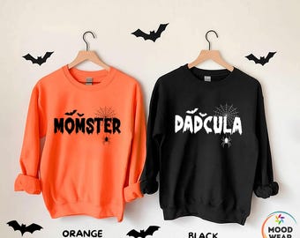 Momster Halloween Sweatshirt, Dadcula Shirt, Halloween Shirts for Mom, Halloween Crewneck, Halloween Mom Sweater, Funny Halloween Tshirt
