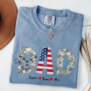 Comfort Colors,Army Dad Gift, Deployment Gift,Father Day Army Dad Shirt, Homecoming Gift,Proud Army Dad, Military Dad Gift,Father Day Gift