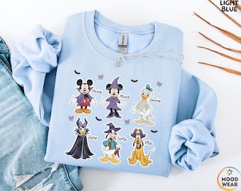 Disney Vintage Musse Pigg och vänner tröja, Retro Musse Pigg och vänner skiss tröja, Musse Pigg och Co. Vintage tröja 213158