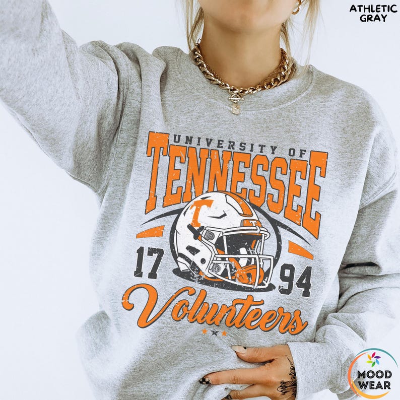 Tennessee Sweatshirt, Tennessee Graphic Tee, Tennessee T-shirts, Tennessee Travel Gift, Retro College Football Game Day Tee image 1