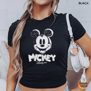 Retro Mickey Baby Tee, Girls Mickey Baby Tee, Classic Mickey Baby Tee, Y2k 90s Style Mickey Mouse Tee, Disney Family Baby Tee