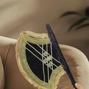Handcrafted Embroidered Ethnic Fans – Traditional Punjabi/Tribal Art for Vintage & Cultural Home Decor