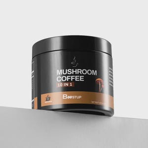 Boostup 10-in-1 Mushroom Coffee – Energy, Focus & Immune Support – 30 Servings (4.23 oz)