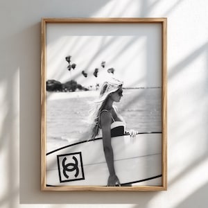 Chanel Surfer Girl Poster - Etsy