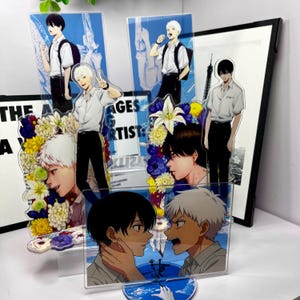 The Summer Hikaru Died Acrylic Figure Stand: Hikaru Indo Yoshiki Tsujinaka Boy&#39;s Love