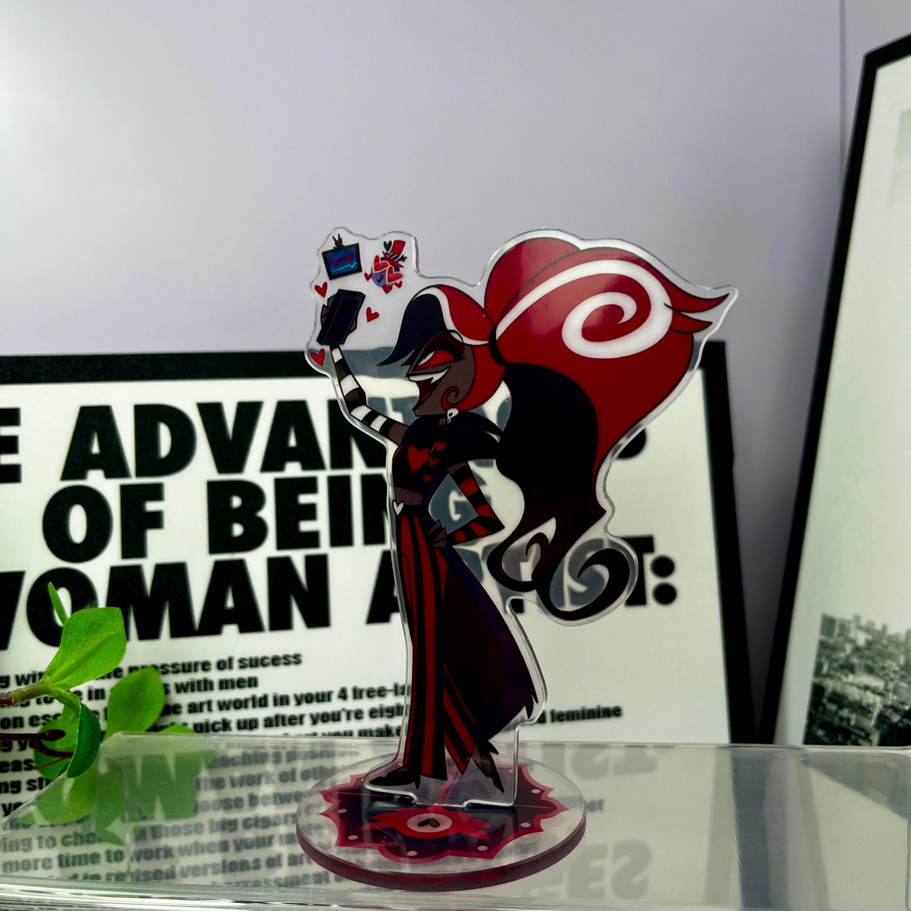 Figurina Acrilica 12cm Hazbin Hotel - Vaggie, Lucifer, Charlie - Modello Da Stand - Foto 5