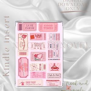Romance Club | Aesthetic Kindle Insert | Kindle |Printable | Clear Case Insert | Digital download