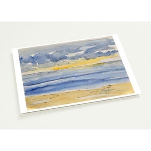 Coastal Sunset Shoreline Walk Note Cards - Pack of 10 Post Cards
