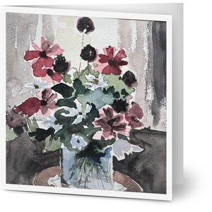Flowers Greeting Cards - multi pack of 10 note cards with Envelopes
