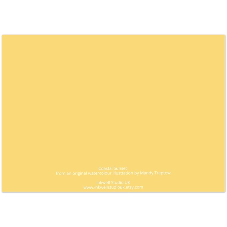 10 Coastal Sunset Shoreline Walk Note Cards (uk/eu/aus/nz) With ...