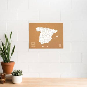 Carte du liège - Woody Map Natural Espagne