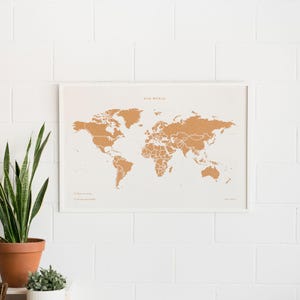 Carte du monde en liège - Woody Map Édition spéciale