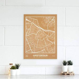 Carte du liège - Carte boisée d'Amsterdam