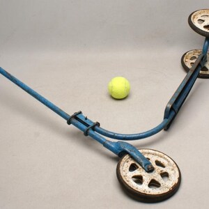 Vintage Metal Child&#39;s Scooter | Retro Kids Kick Scooter | Antique Play Toy | Good Condition | Collectable Vehicle