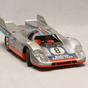 Vintage German Schuco Porsche 917 Racing Car | 1980s Battery-Operated Plastic Toy | Collectable for Parts or Display