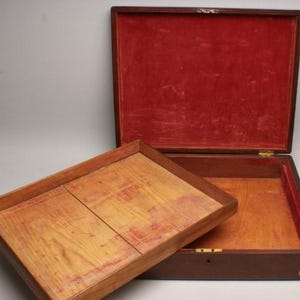 Antique Wooden Collector&#39;s Box | 1920s Vintage Storage Crate | Excellent Condition | Retro Display Box | Keepsake Chest